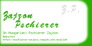 zajzon pschierer business card